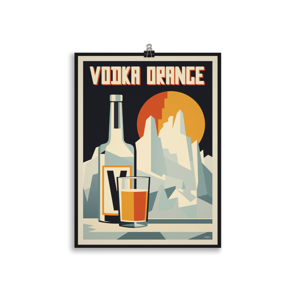 Poster Alcool Vintage "Couleurs Vodka Orange" – Image 2