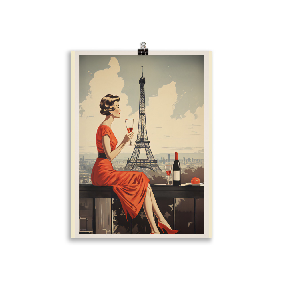 Poster Travel Vintage "La Parisienne" – Image 2