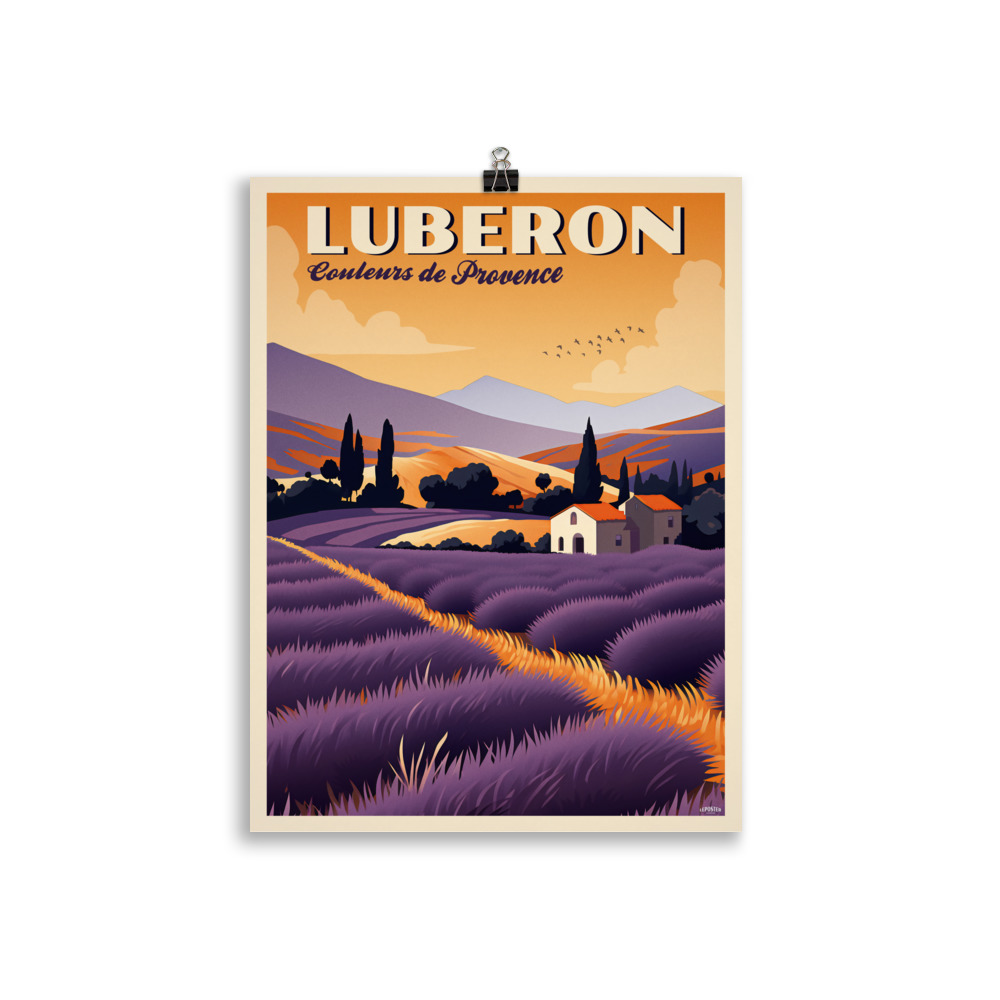 Poster Travel Vintage " Luberon, couleurs de Provence" – Image 2
