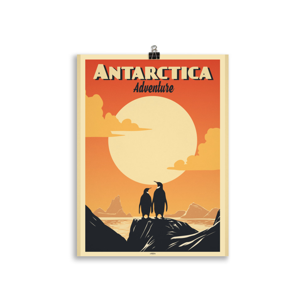 Poster Travel Vintage "Antarctica Adventure" – Image 2