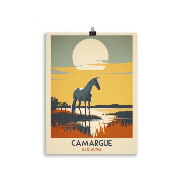 Poster Travel Vintage "Cheval de Camargue " – Image 2