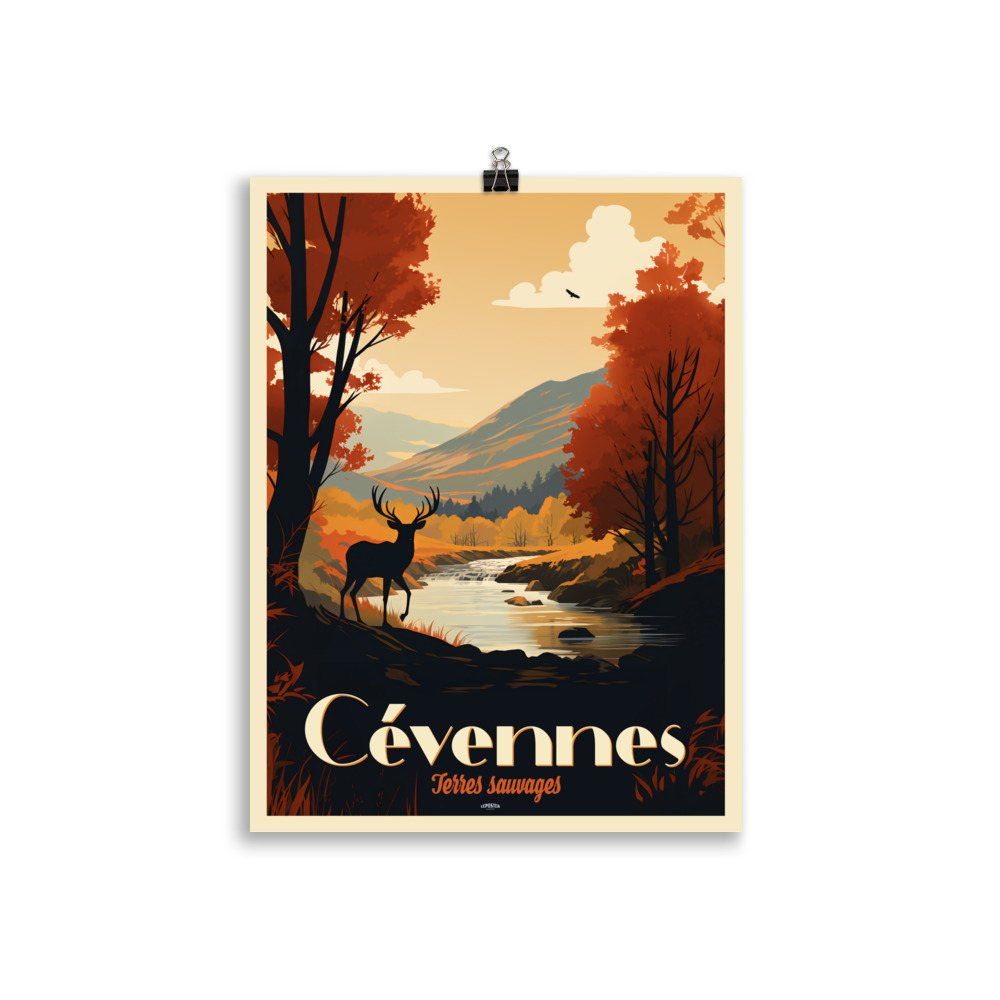 Poster Travel Vintage "Cévennes, terres sauvages" Parc National – Image 2