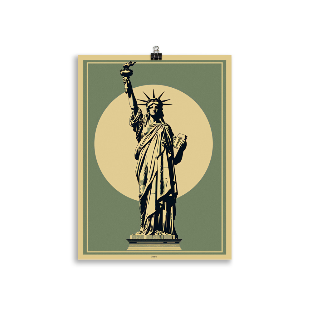 Poster Vintage Minimalist "Statue de la Liberté" – Image 2