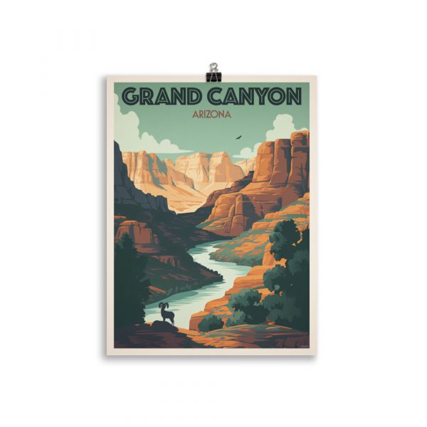 Poster Travel Vintage "Grand Canyon - Arizona" National Park – Image 2