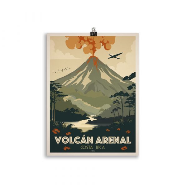 Poster Travel Vintage "Volcan Arenal" Parc National – Image 2