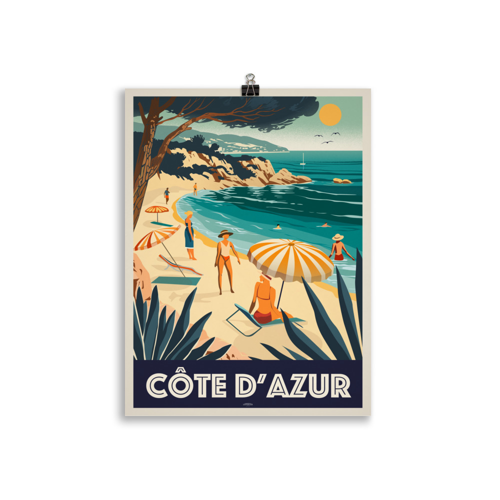 Poster Travel Vintage "Côte d'Azur" – Image 2