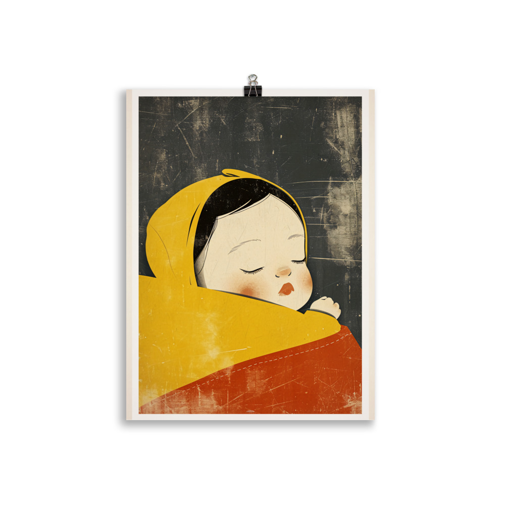 Poster Vintage "Sleeping Angel" Chambre d'Enfant – Image 2