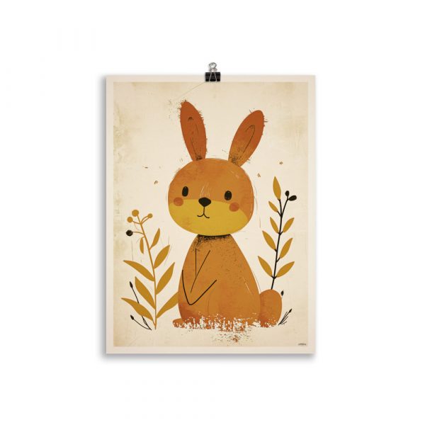Poster Vintage "Baby Rabbit" Children's Room – Image 2