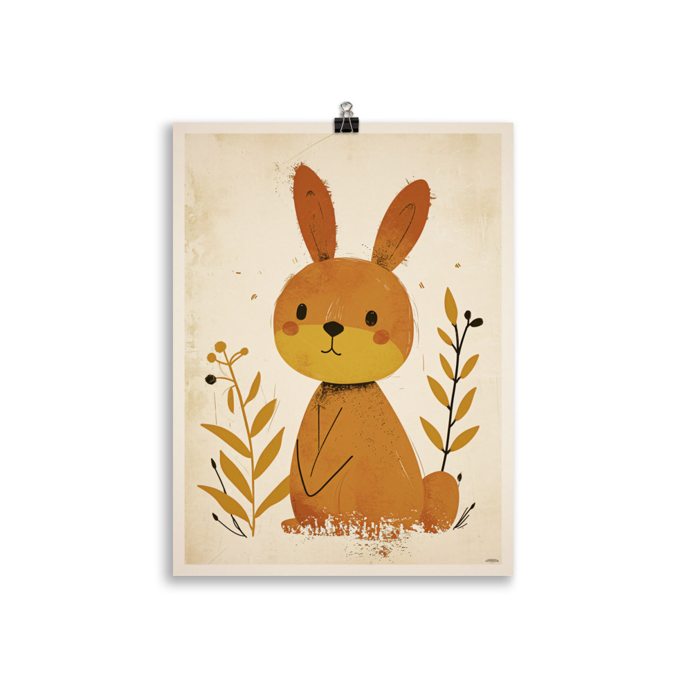 Poster Vintage "Baby Rabbit" Children's Room – Image 2