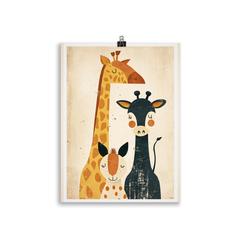Poster Vintage "Les copains de la Savane" Chambre d'Enfant – Image 2