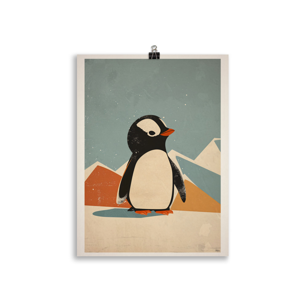 Poster Vintage pour chambre d'enfant "Petit Pingouin" – Image 2
