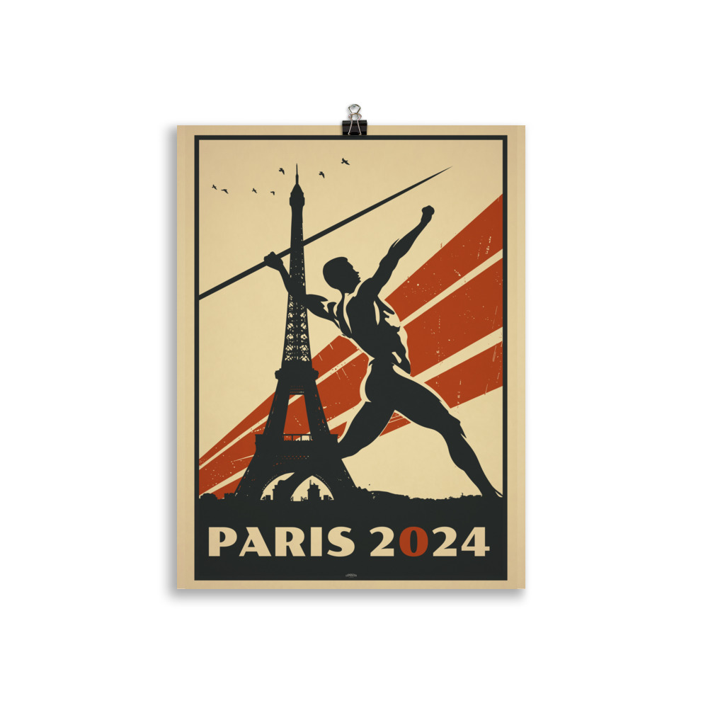 Poster Travel Vintage " Paris 2024 " – Image 2