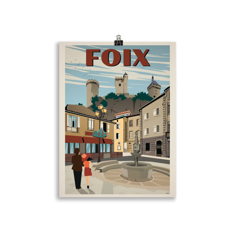 Poster Travel Vintage "Foix" Ariège – Image 2