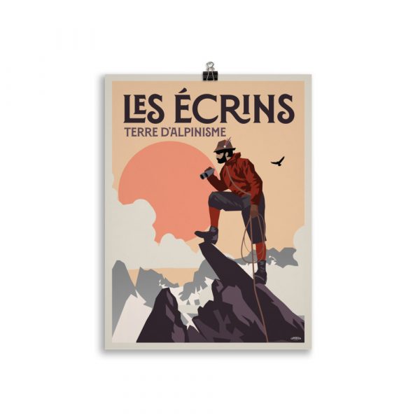 Poster Vintage "Les Ecrins, Terre d'Alpinisme" – Image 2