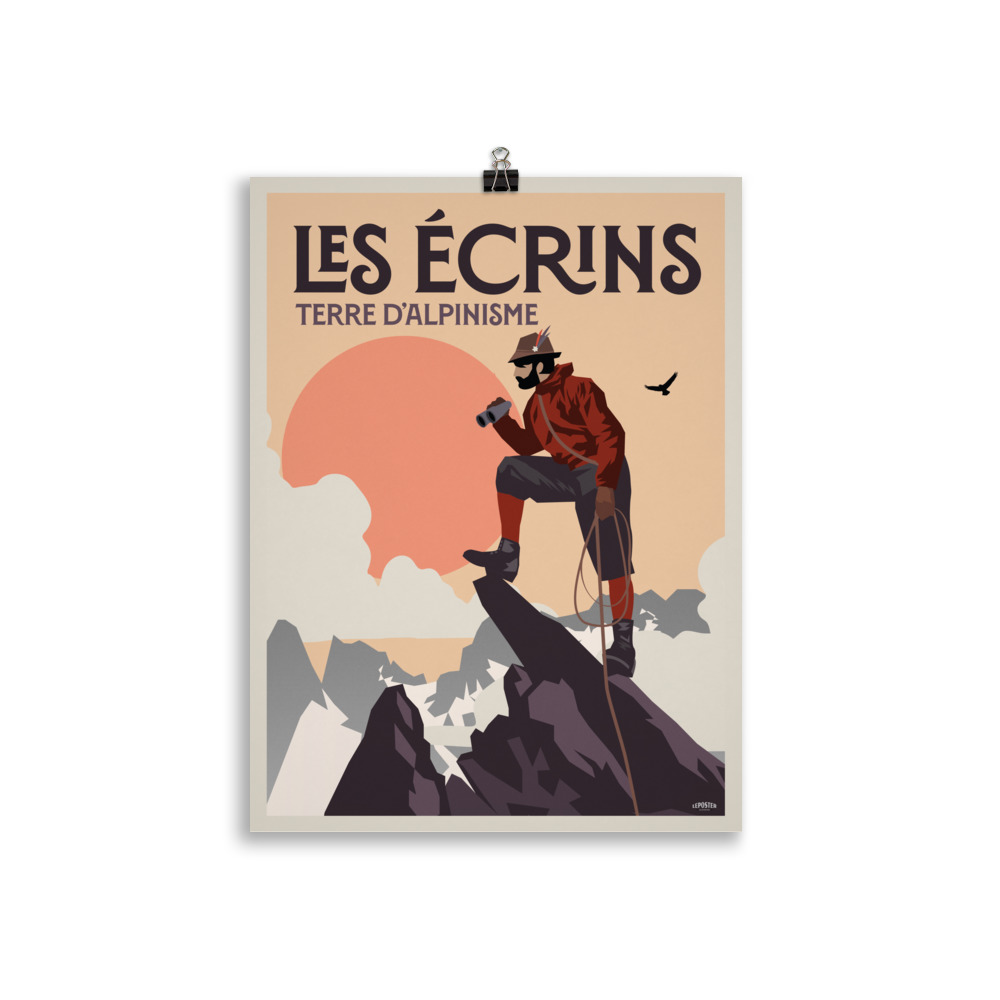Poster Vintage "Les Ecrins, Terre d'Alpinisme" – Image 2