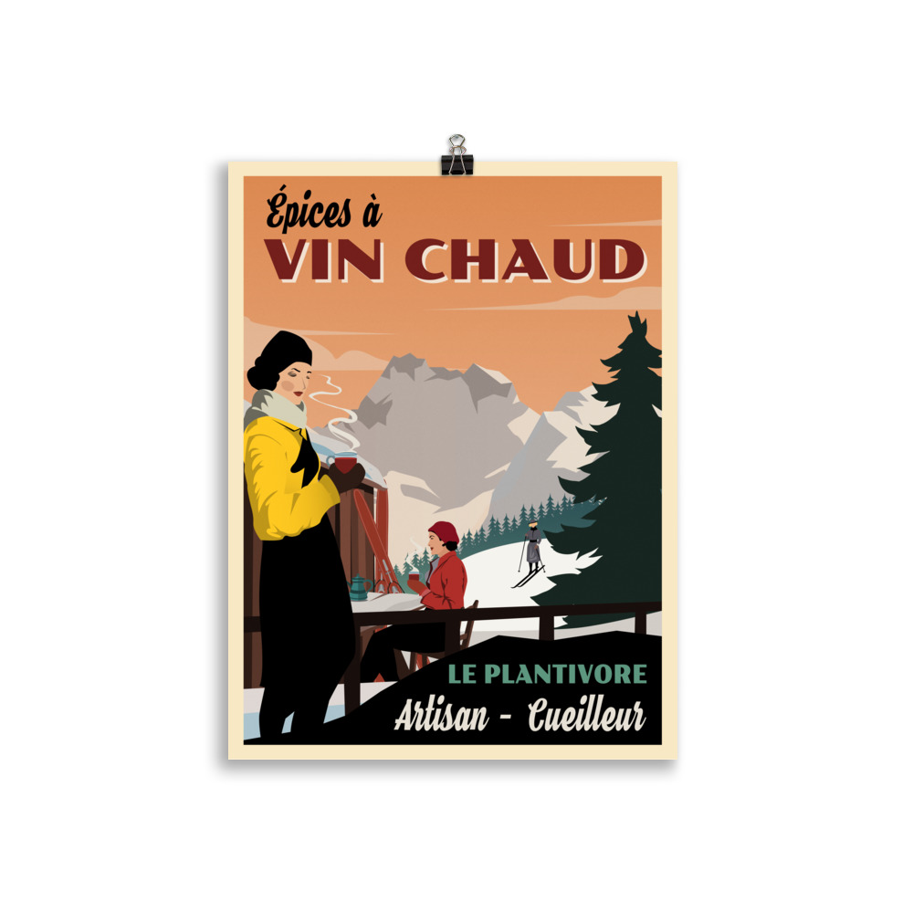 Poster Commercial Vintage "Vin Chaud - Le Plantivore" – Image 2