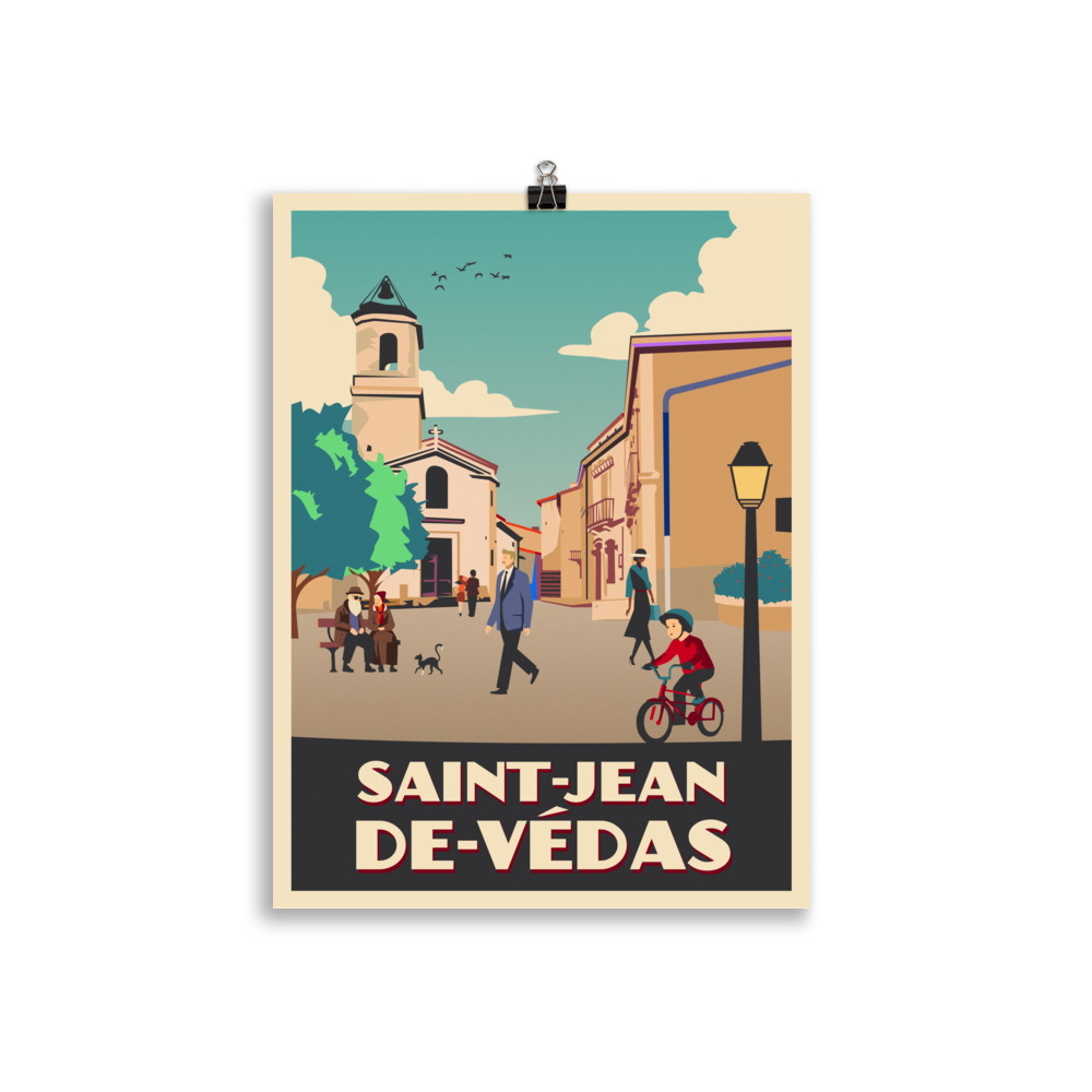 Poster Travel Vintage "Saint Jean de Védas" – Image 2