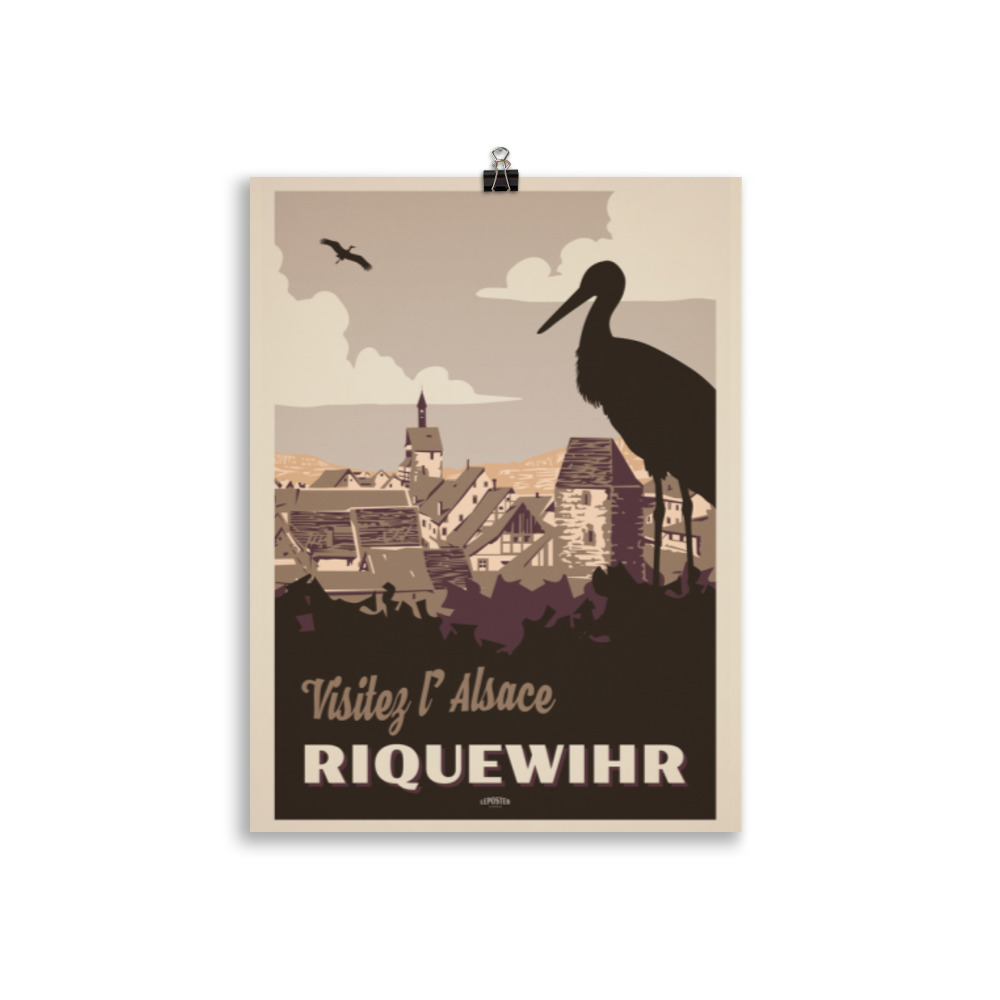 Poster Travel Vintage "Riquewihr, Visitez l'Alsace" – Image 2