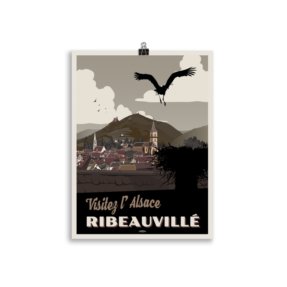 Poster Travel Vintage "Ribeauvillé, Old Sepia" – Image 2