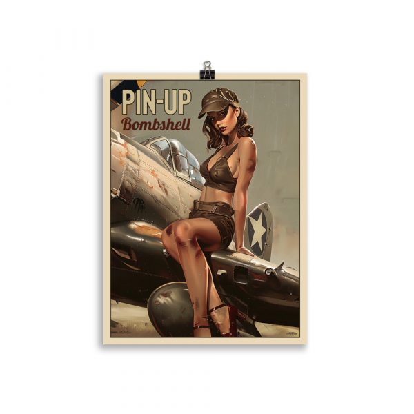 Poster Pin-Up  Rétro "Pinup Bombshell" – Image 2