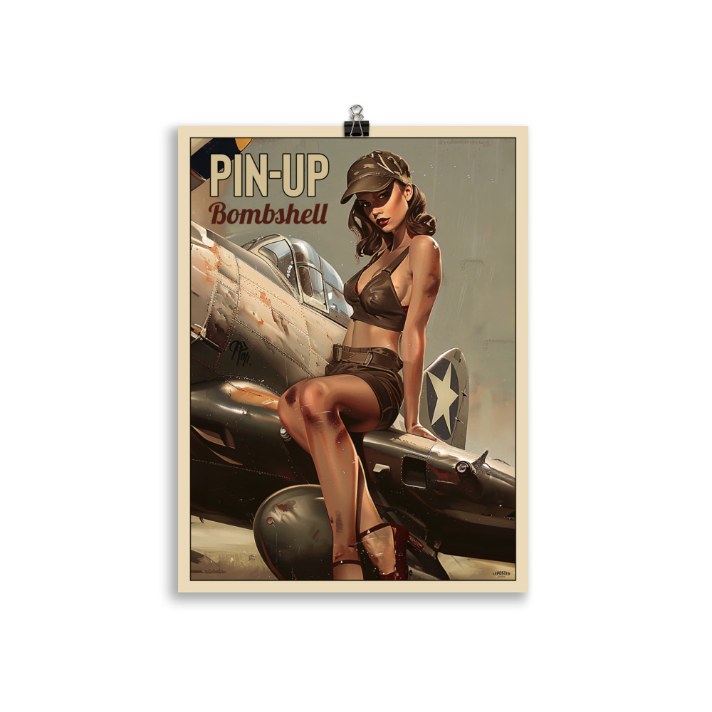 Poster Pin-Up  Rétro "Pinup Bombshell" – Image 2