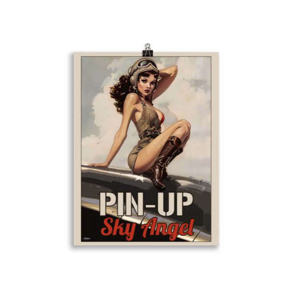 Poster Pin-Up Rétro "Sky Angel" – Image 2