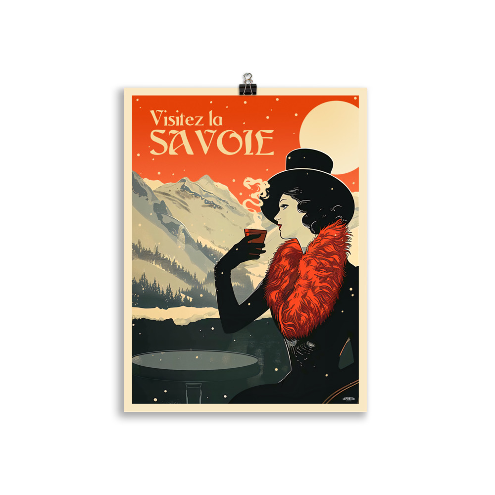 Poster Vintage "Visitez la Savoie" – Style Art Nouveau – Image 2