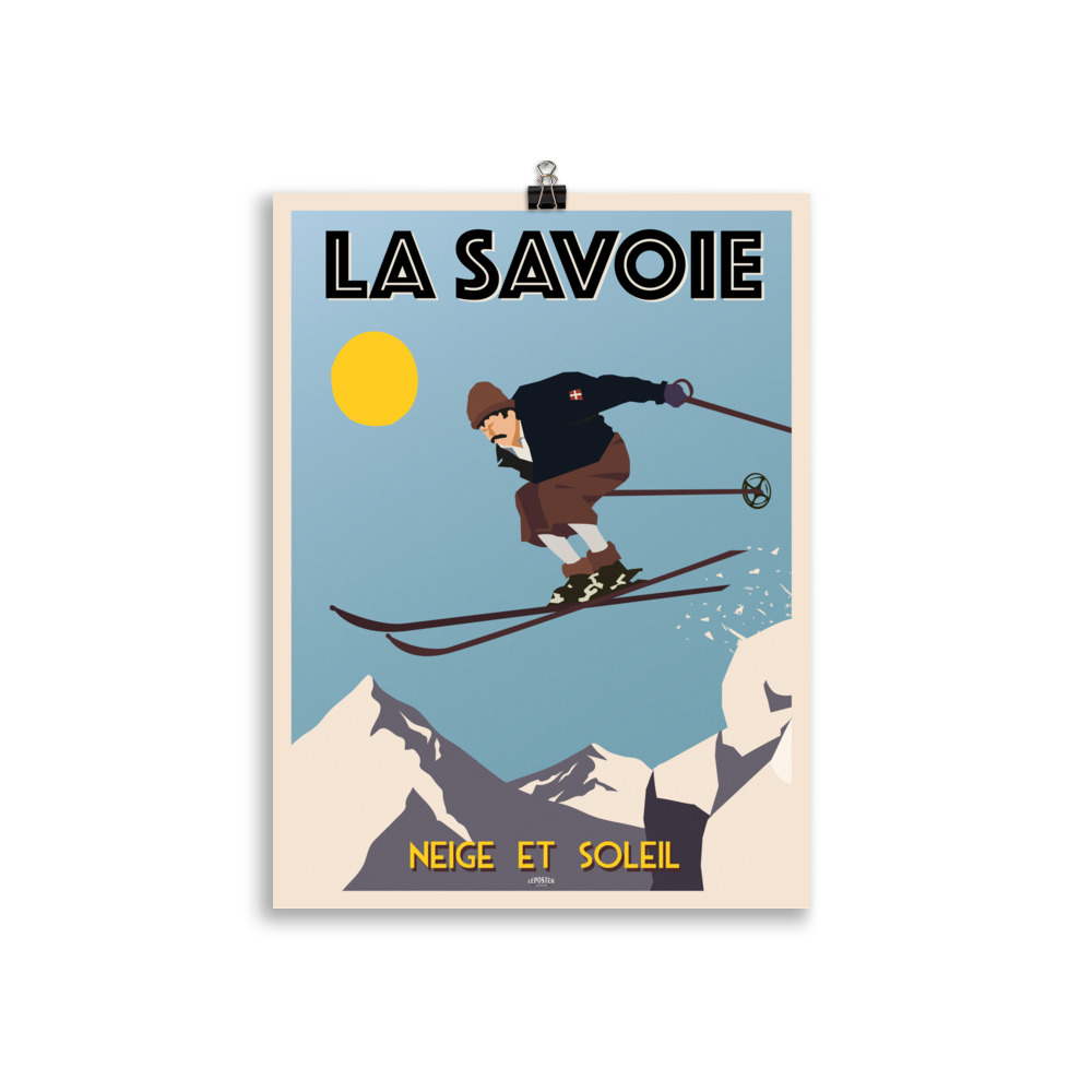 Poster Vintage "Skieur de Savoie" – Image 2