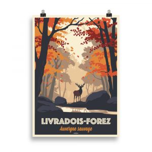 Poster Vintage Tence Haute-Loire - Affiche Rétro - Format 50x75 Cm - Neuf - Décoration Murale