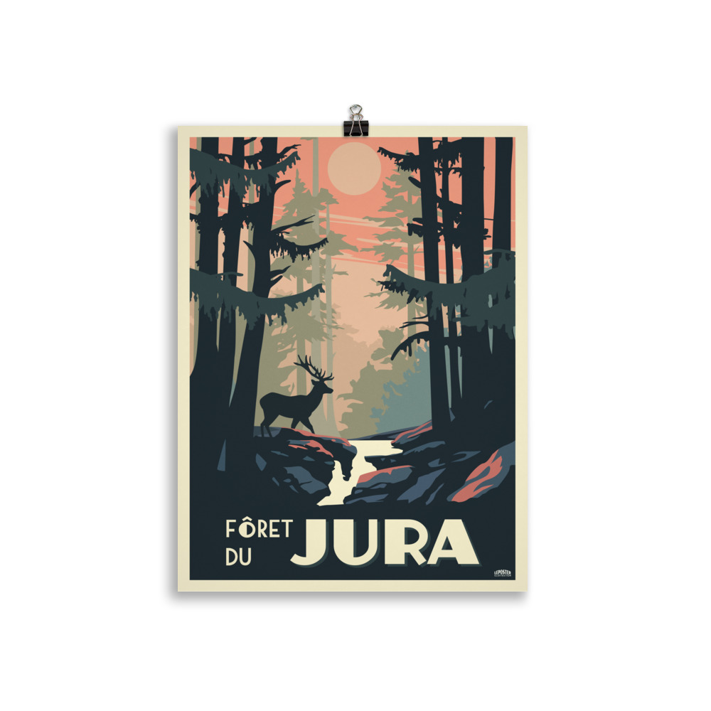 Poster vintage "Forêt du Jura" – Image 2