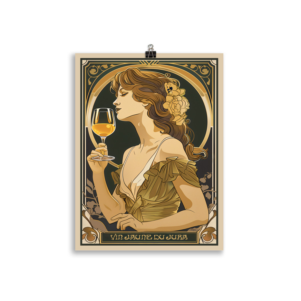 Poster Vintage "Vin Jaune du Jura" – Style Art Nouveau – Image 2