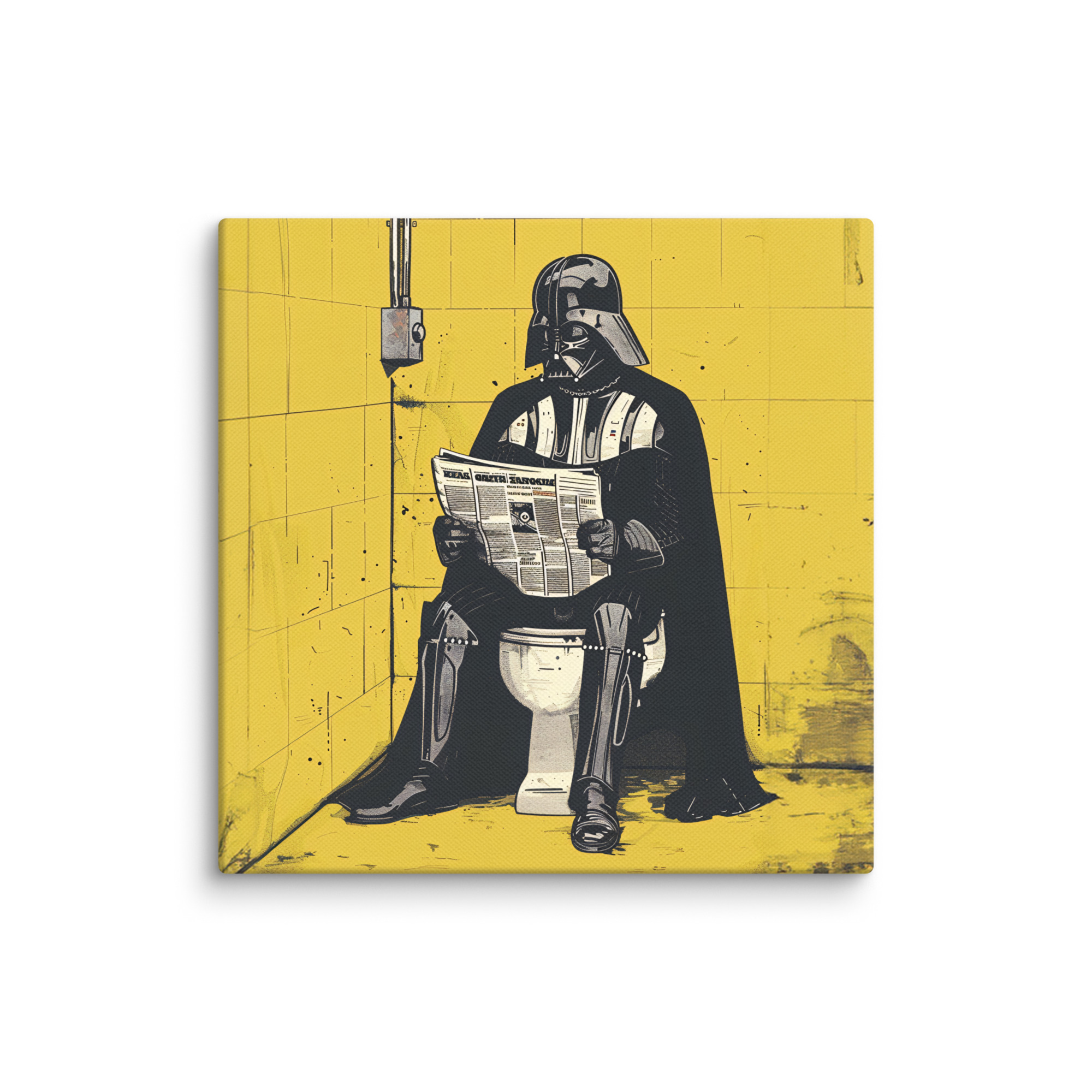 Toile Pop Art "Dark Vador aux Toilettes" – Image 7