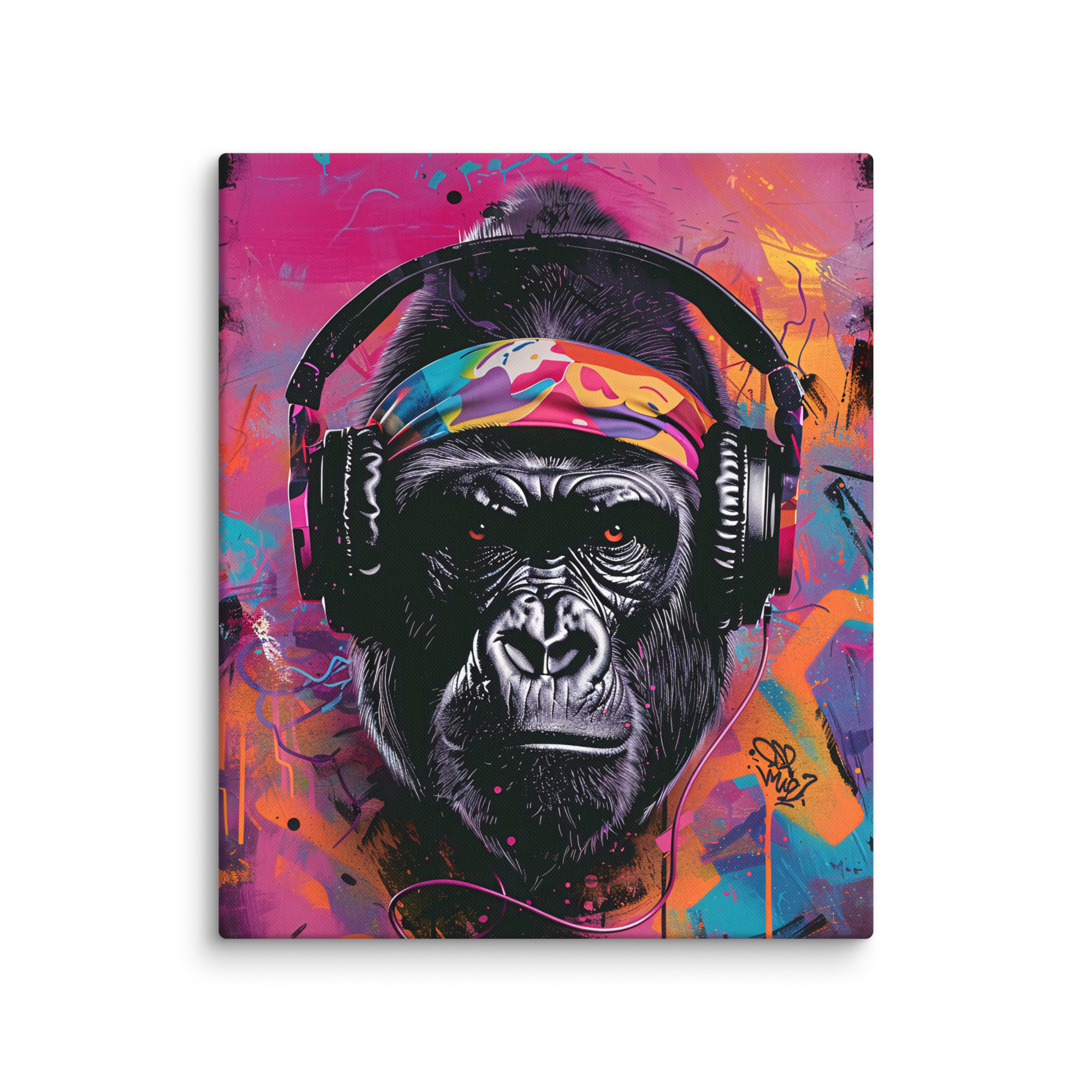 Toile PopArt "DJ Gorilla" – Image 3