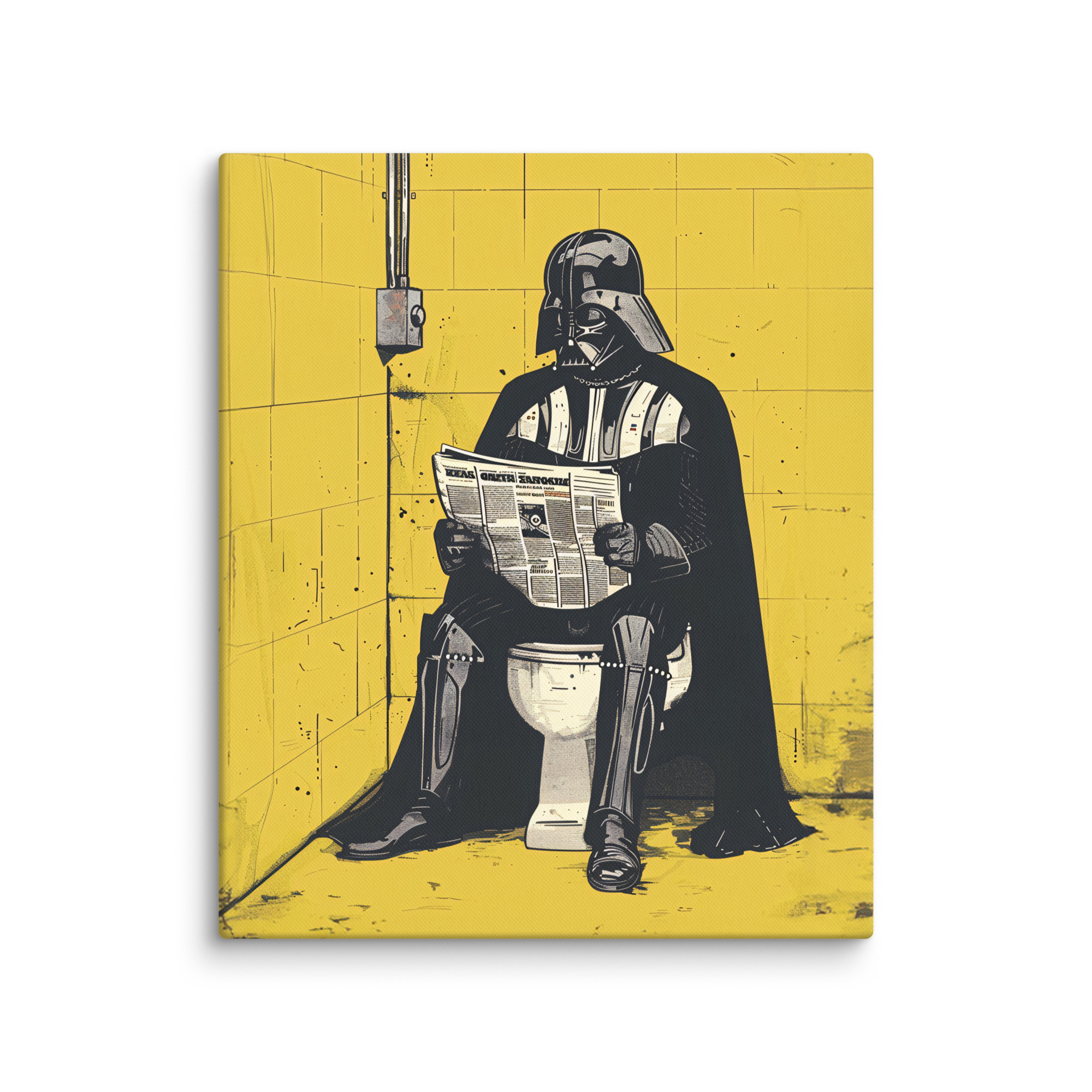 Toile Pop Art "Dark Vador aux Toilettes" – Image 3