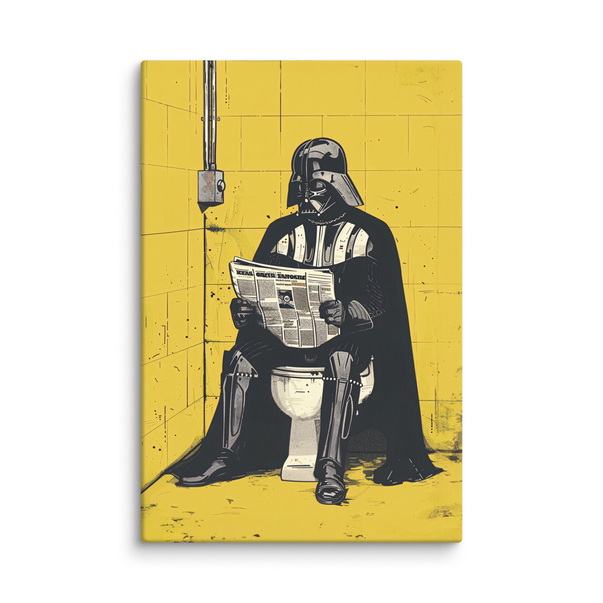 Toile Pop Art "Dark Vador aux Toilettes" – Image 8