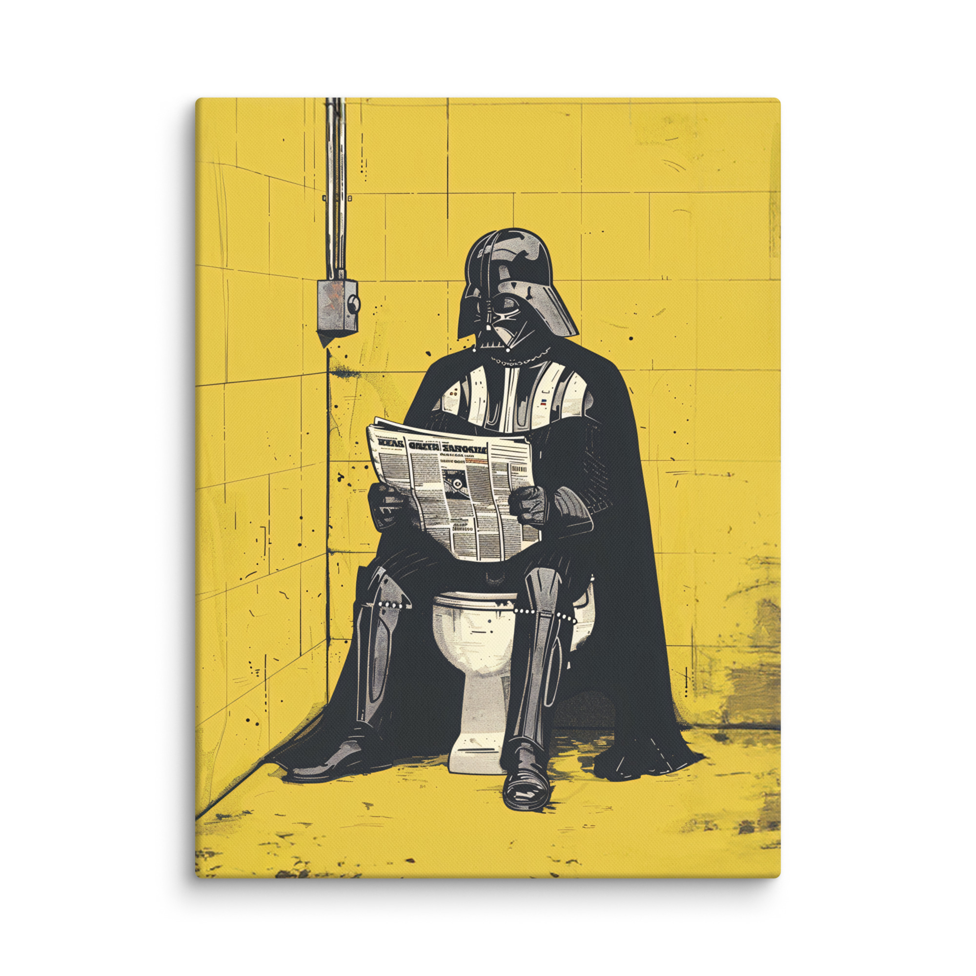 Toile Pop Art "Dark Vador aux Toilettes" – Image 5