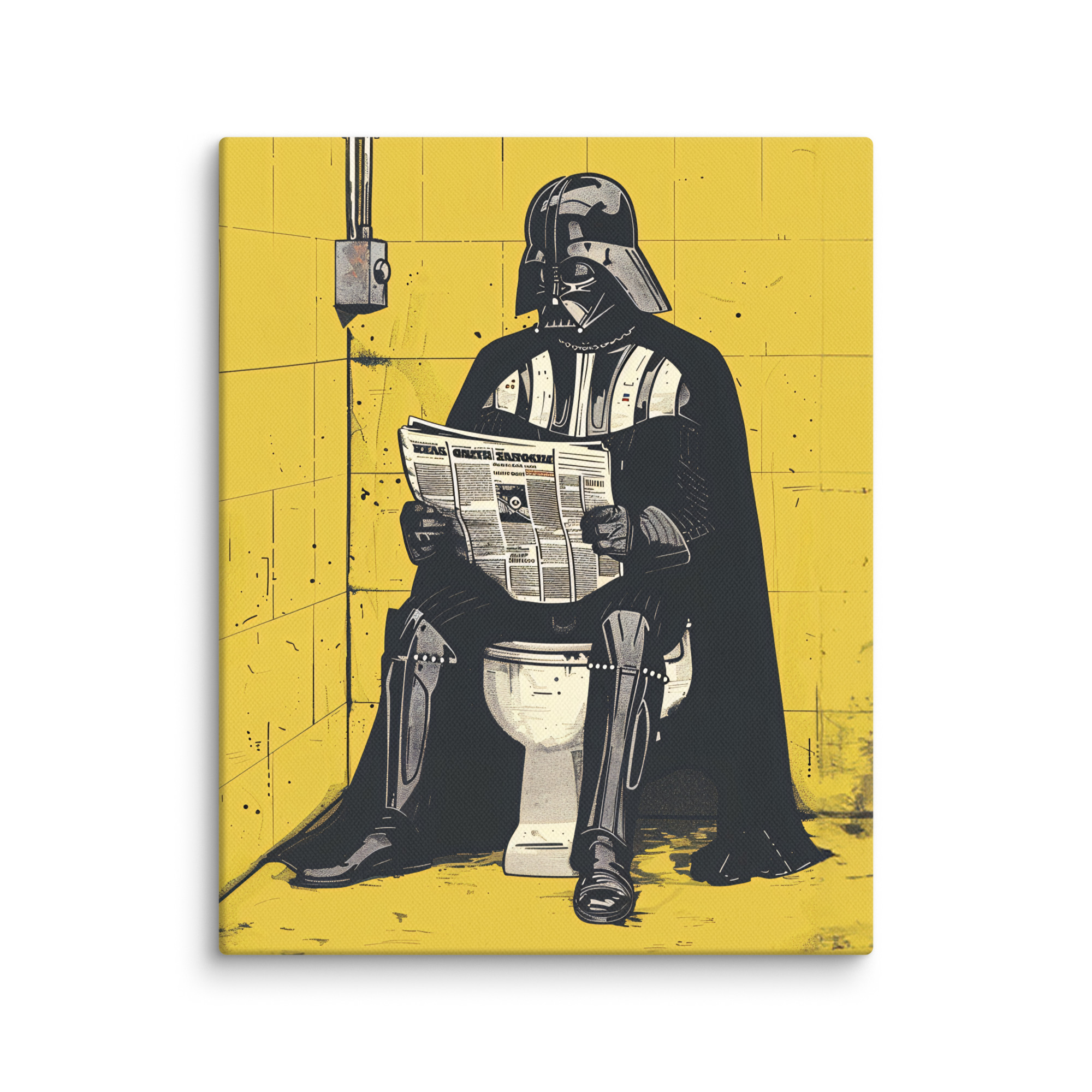 Toile Pop Art "Dark Vador aux Toilettes" – Image 6