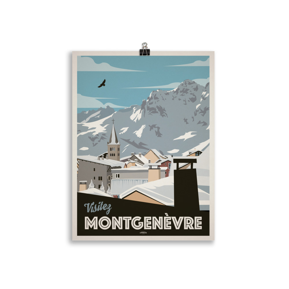 Poster Vintage "Montgenèvre" – Image 2