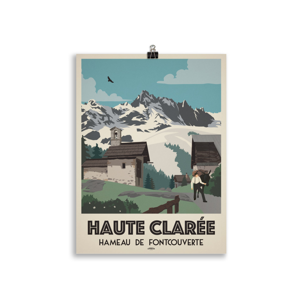 Poster Vintage "Haute-Clarée – Fontcouverte" – Image 2