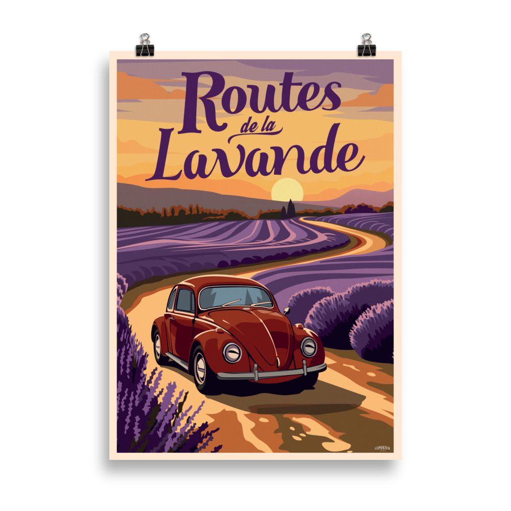 Poster Vintage "Routes de la Lavande" – Image 2