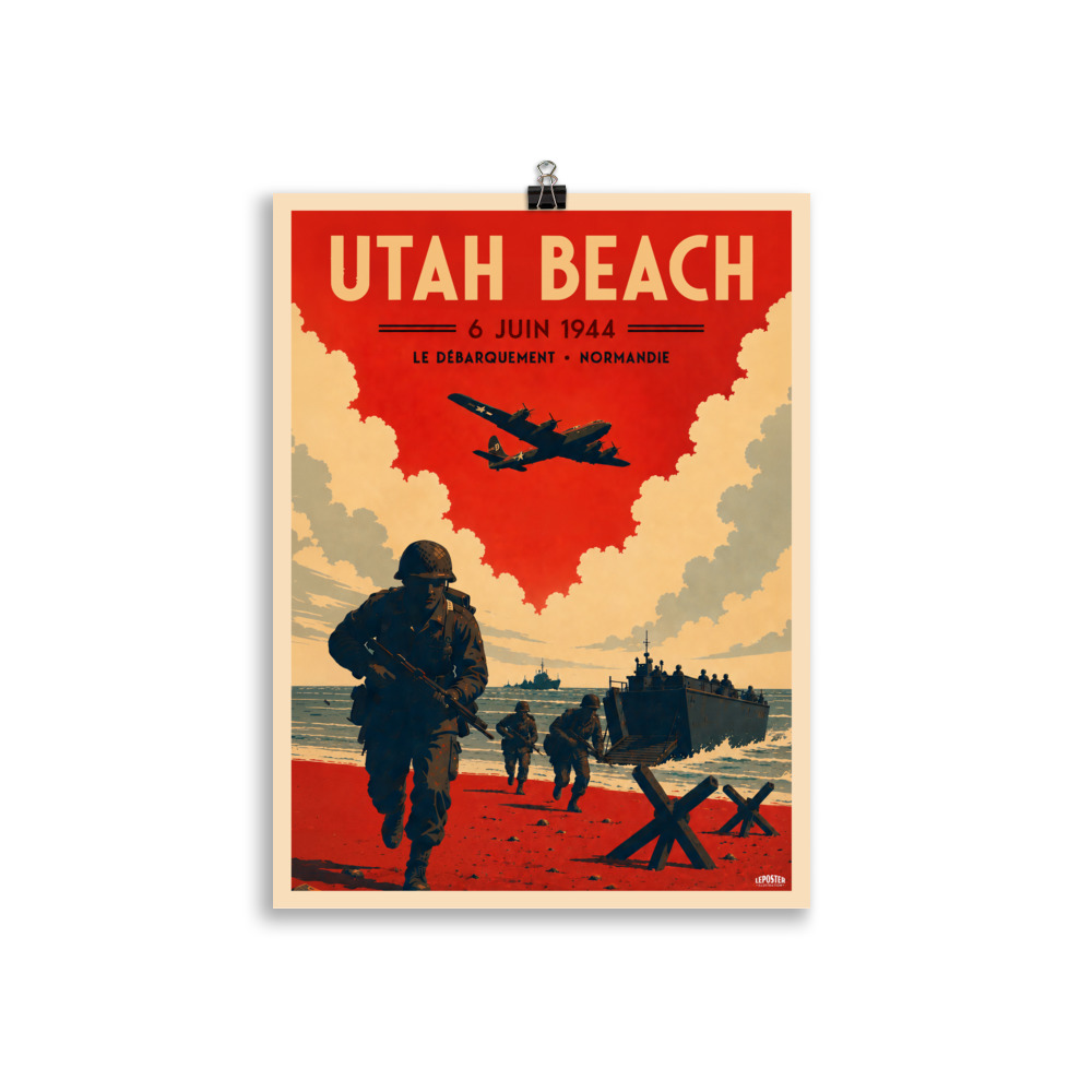 Poster Vintage "Utah Beach – D-Day" – Image 2