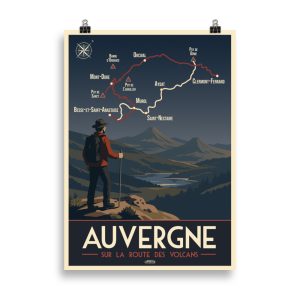 Poster Vintage "Tour de l'Auvergne"